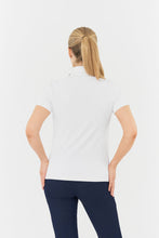 Load image into Gallery viewer, PURE GOLF REBECCA JAQUARD POLO SHIRT WHITE
