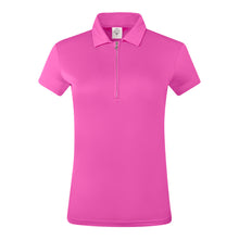Load image into Gallery viewer, PURE GOLF THRIVE CAP SLEEVE POLO PINK
