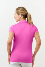 Load image into Gallery viewer, PURE GOLF THRIVE CAP SLEEVE POLO PINK

