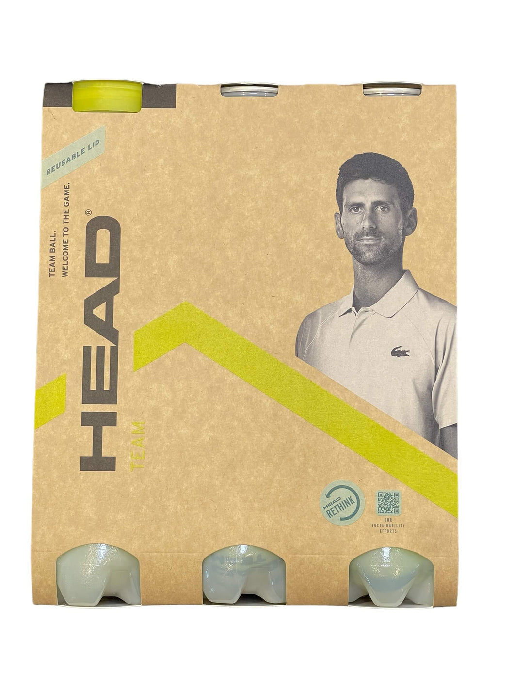HEAD TEAM TENNIS BALLS 3 PACK