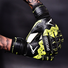 Load image into Gallery viewer, PRECISION JUNIOR FUSION X FLAT CUT FINGER PROTECT GOALKEEPING GLOVES
