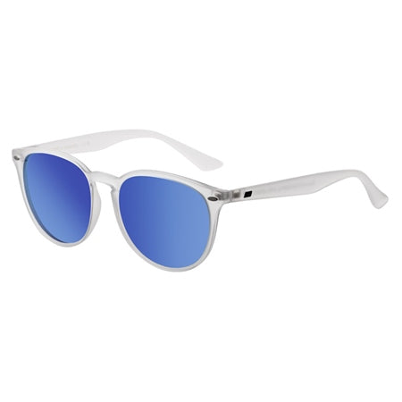 DIRTY DOG RACOON SATIN CRYSTAL GREY/ICE BLUE MIRROR POLARIZED SUNGLASSES