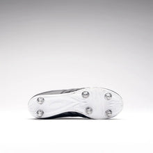 Load image into Gallery viewer, GILBERT JUNIOR SIDESTEP ICON 6 STUD RUGBY BOOTS BLACK/WHITE
