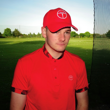 Load image into Gallery viewer, OFF THE TEE MENS CRUISER GOLF CAP RED
