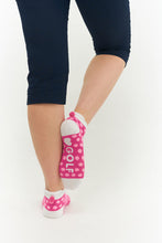 Load image into Gallery viewer, SURPRIZESHOP POM SOCKS THREE PACK MULTI SPOT ONE SIZE 4-7 PINK BLUE
