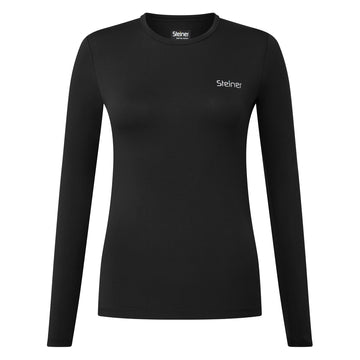 MANBI LADIES STEINER SOFT-TEC ACTIVE BASE LAYER TOP BLACK