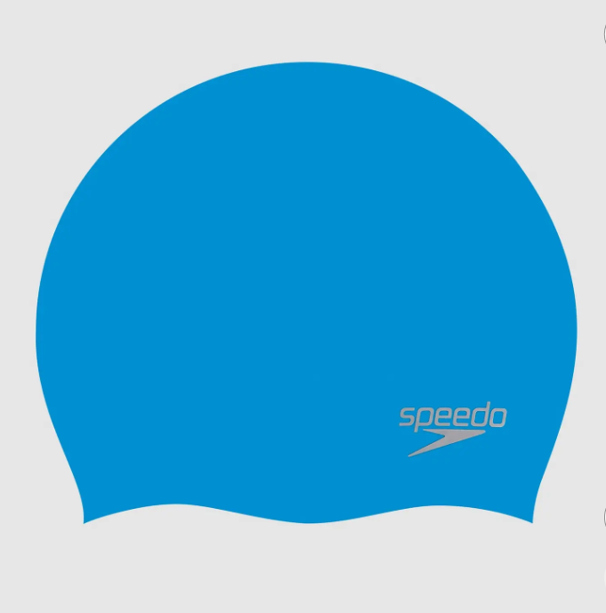 SPEEDO SILICONE CAP - BLUE/SILVER