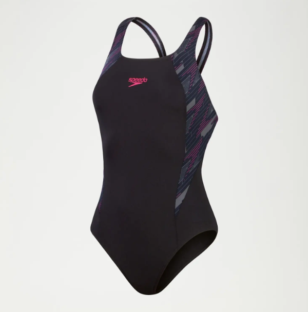 SPEEDO WOMENS HYPERBOOM MUSCLEBACK - BLACK/PINK