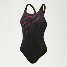 Load image into Gallery viewer, SPEEDO WOMENS HYPERBOOM PLACEMENT MUSCLEBACK - BLACK/PINK
