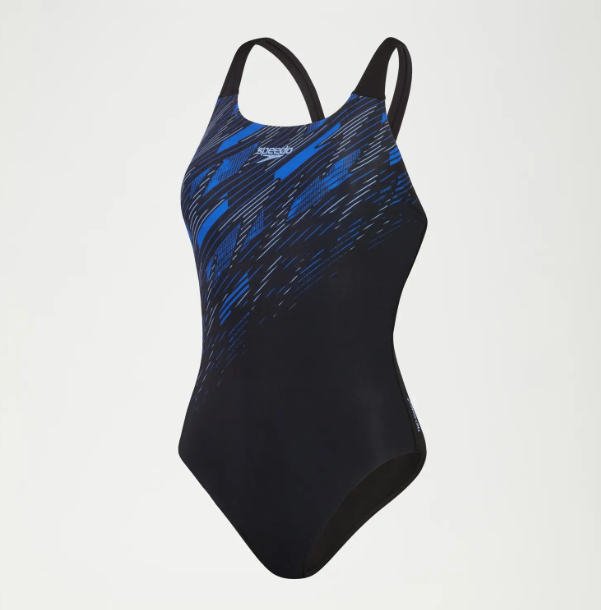 SPEEDO WOMENS HYPERBOOM PLACEMENT MUSCLEBACK - BLACK/BLUE