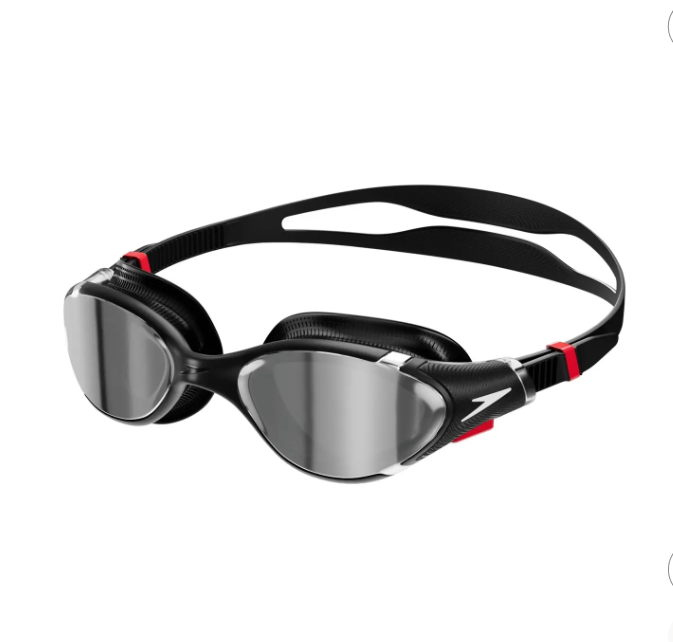 SPEEDO BIOFUSE MIRROR GOGGLES BLACK/SILVER1