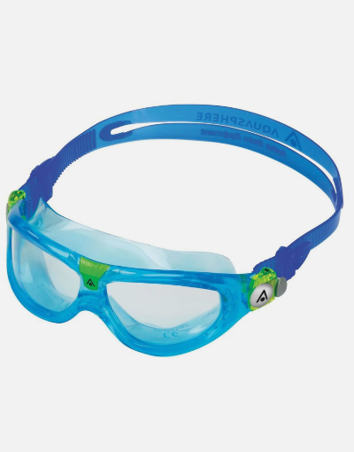 AQUASPHERE SEAL KID 2 TURQUOISE BLUE/LIME GOGGLES