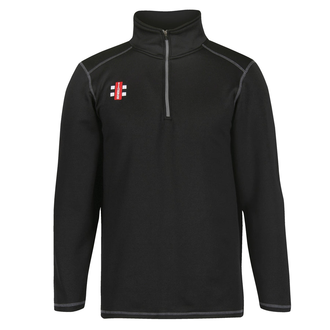 OXTON CC JUNIOR STORM FLEECE 1/4 ZIP BLACK