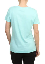 Load image into Gallery viewer, SALTROCK LADIES OCEAN STRIPE T-SHIRT TURQUOISE
