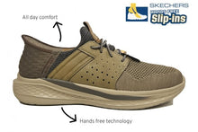 Load image into Gallery viewer, SKECHERS MENS SLIP INS  SLADE OCON TAUPE
