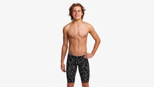 Load image into Gallery viewer, FUNKY TRUNKS BOYS TEXTA MESS TRAINING JAMMER - BLACK/WHITE
