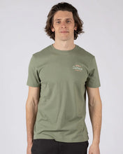 Load image into Gallery viewer, SALTROCK MENS POSTCARD SCRIPT SHORT SLEEVE T-SHIRT GREEN
