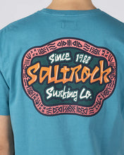 Load image into Gallery viewer, SALTROCK MENS TRIBAL FRAME T-SHIRT BLUE
