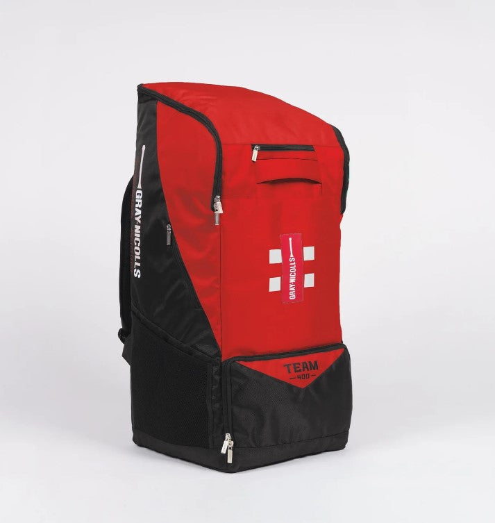 GRAY NICOLLS TEAM 400 DUFFLE CRICKET BAG - BLACK/RED