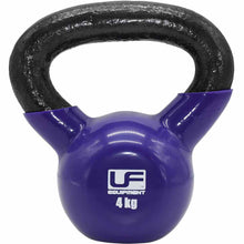Load image into Gallery viewer, URBAN FITNESS CAST IRON KETTLE BELL 4KG PURPLE

