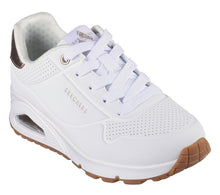 Load image into Gallery viewer, SKECHERS GIRLS UNO GEN1 SHIMMER AWAY WHITE

