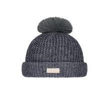 Load image into Gallery viewer, BARTS KIDS MEADEW BEANIE CHARCOAL 55CM

