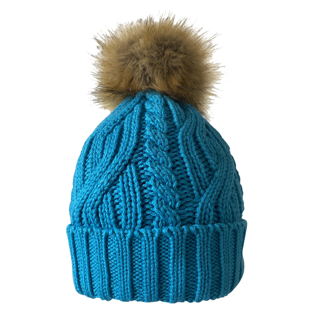 G2G WATERPROOF GOLF BOBBLE HAT AQUA