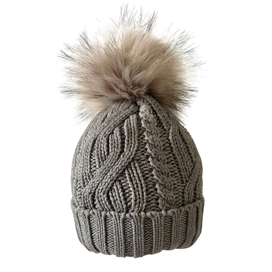 G2G WATERPROOF GOLF BOBBLE HAT GREY