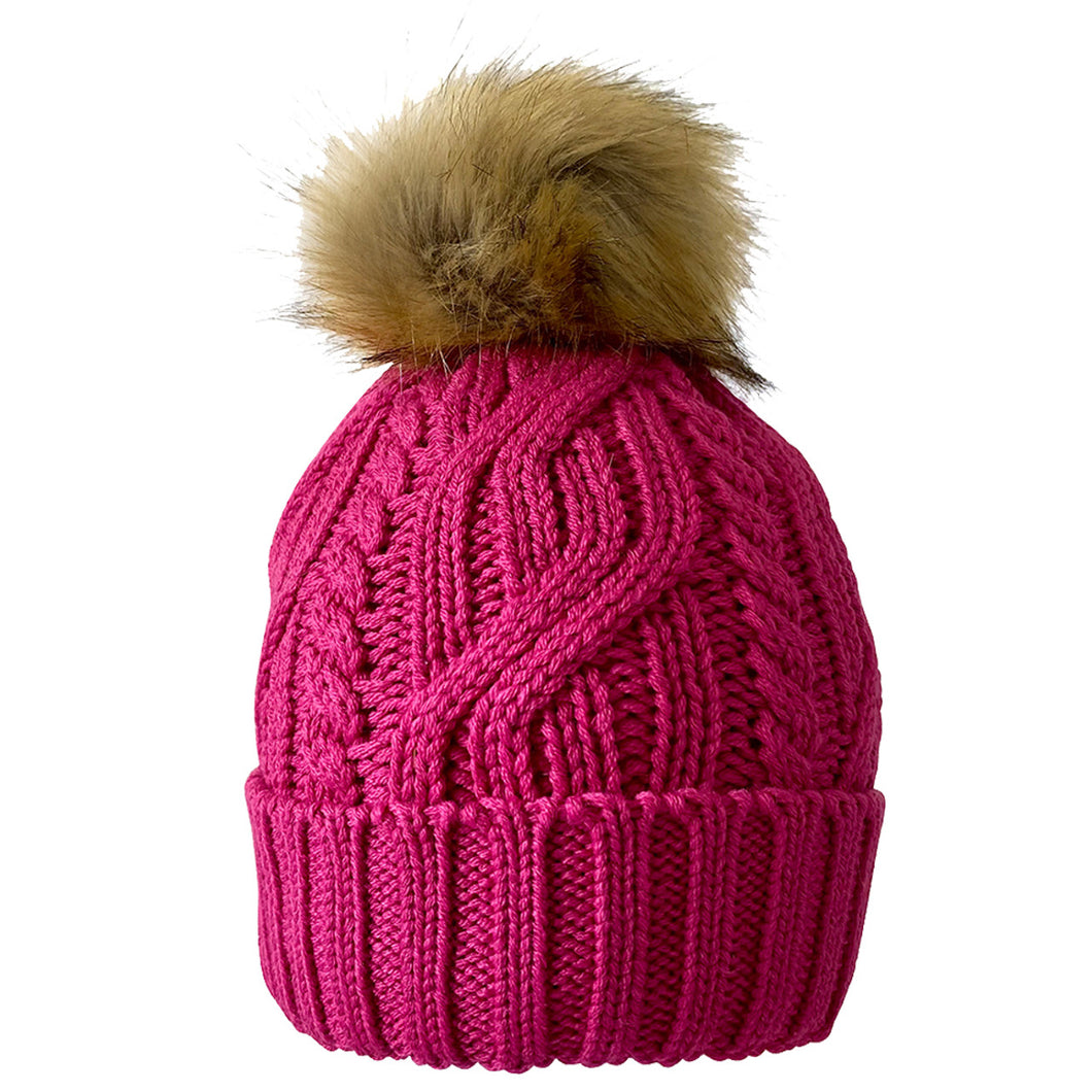 G2G WATERPROOF GOLF BOBBLE HAT HOT PINK