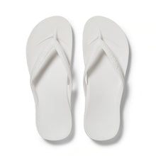 Load image into Gallery viewer, ARCHIES ARCH SUPPORT FLIP FLOPS WHITE
