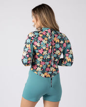 Load image into Gallery viewer, SALTROCK WOMENS HOLIDAZE 2M REVERSIBLE SPRINGSUIT BLUE BLACK FLORAL
