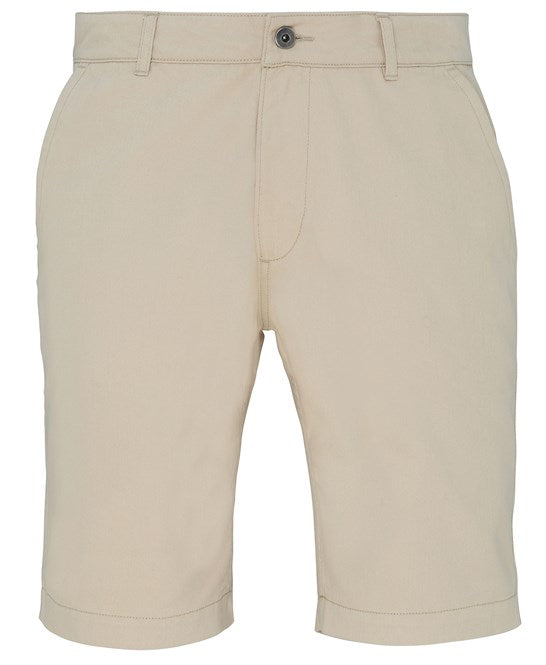 ASQUITH + FOX MENS CHINO SHORTS - NATURAL