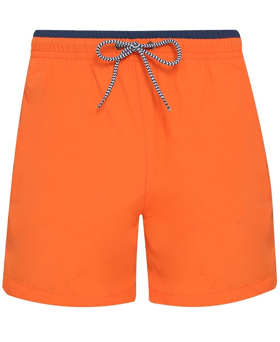 ASQUITH + FOX MENS SWIM SHORTS - ORANGE/NAVY