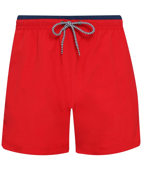 ASQUITH + FOX MENS SWIM SHORTS - RED/NAVY