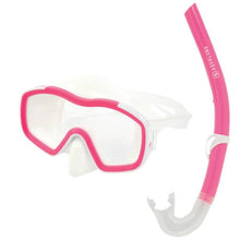 Load image into Gallery viewer, AQUALUNG JUNIOR RACCOON COMBO MASK AND SNORKLE SET WHITE/PINK
