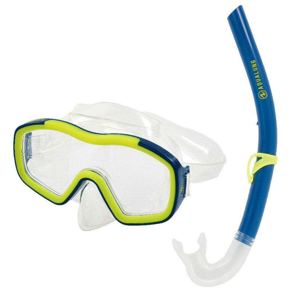 AQUALUNG JUINIOR RACCON COMBO MASK & SNORKEL YELLOW/BLUE