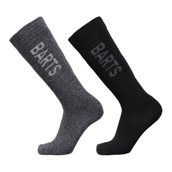 BARTS BASIC SKISOCKS 2 PACK ANTHRACITE /BLACK