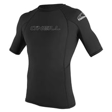 Load image into Gallery viewer, ONEILL MENS HYPERFREAK SHORT SLEEVE RASH GUARD BLACK
