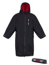 Load image into Gallery viewer, TWO BARE FEET JUNIOR CHANGING ROBE AND MAT -BLACK/RED
