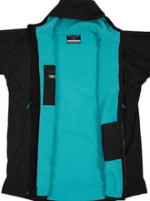 Load image into Gallery viewer, TWO BARE FEET JUNIOR CHANGING ROBE AND MAT -BLACK/TEAL
