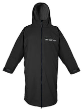 Load image into Gallery viewer, TWO BARE FEET JUNIOR ELEMENTAL WATERPROOF SLIMLINE CHANGING ROBE BLACK/CHARCOAL 10-14
