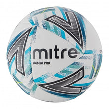 Load image into Gallery viewer, MITRE CALCIO PRO FOOTBALL WHITE/DARKBLUE/GREEN/BLACK
