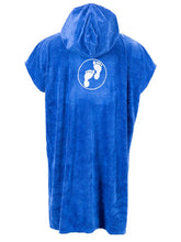 Load image into Gallery viewer, TWO BARE FEET ADULT TOWELLING ROBE BLUE
