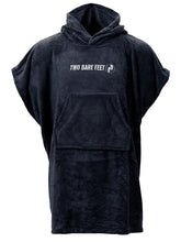 Load image into Gallery viewer, TWO BARE FEET JUNIOR TOWELLING ROBE BLACK
