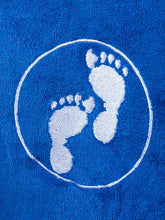Load image into Gallery viewer, TWO BARE FEET JUNIOR TOWELLNG ROBE BLUE

