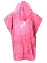 Load image into Gallery viewer, TWO BARE FEET JUNIOR TOWELLING ROBE HOT PINK
