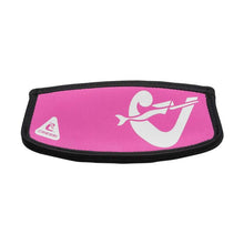 Load image into Gallery viewer, CRESSI SIMPLY NEO MASK HAIR STRAP COVER PINK/WHT
