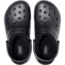 Load image into Gallery viewer, CROCS CLASSIC FUR LINED CLOG BLACK
