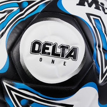 Load image into Gallery viewer, MITRE DELTA ONE MATCH FOOTBALL WHITE/BLACK/BLUE
