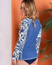 Load image into Gallery viewer, SALTROCK LADIES BALANCE LONGSLEEV  RASHVEST DARK BLUE
